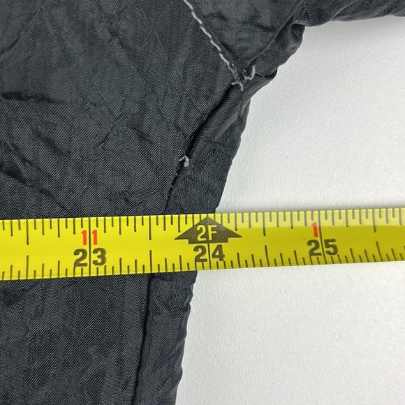 VINTAGE  80's Argee Sports Windbreaker Jacket Women's Medium Black Gold Floral - Picture 5 of 10